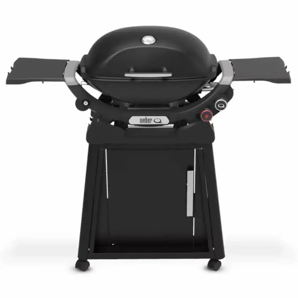 Weber Q 2800N+ Gas BBQ Grill with Stand, Midnight Black